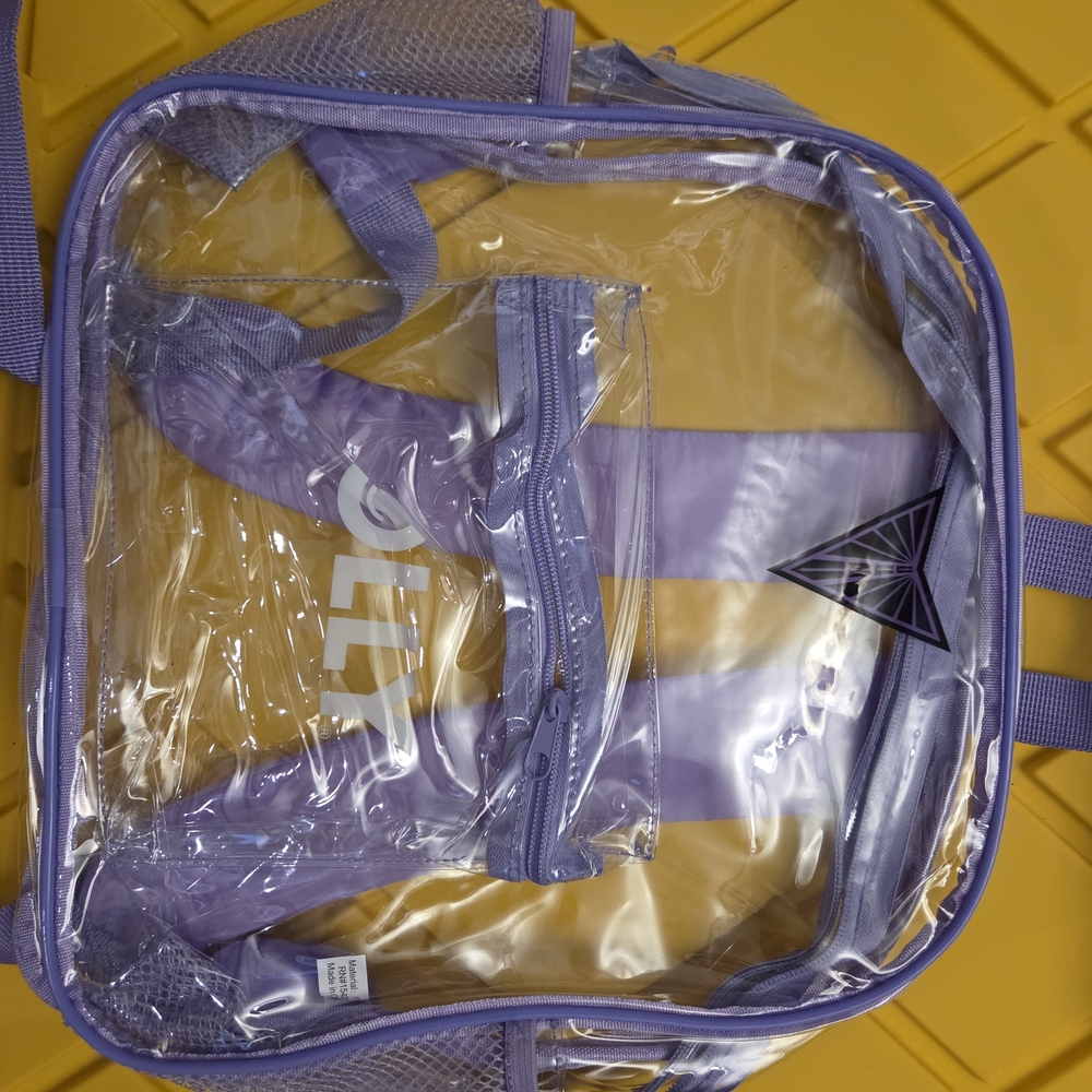 Clear Golden State Valkyries Purple Backpack
